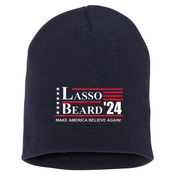 Lasso Beard 2024 Election Funny Short Acrylic Beanie