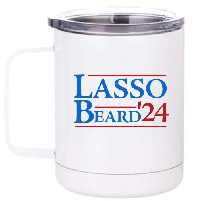 Lasso Beard 2024 Front & Back 12oz Stainless Steel Tumbler Cup