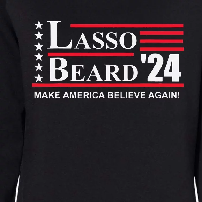 Lasso Beard 2024 Election Funny Womens California Wash Sweatshirt