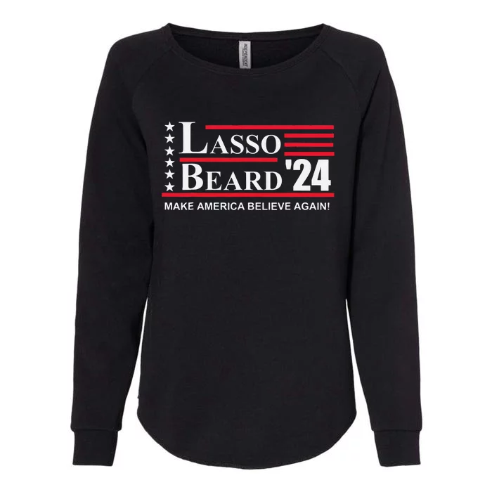 Lasso Beard 2024 Election Funny Womens California Wash Sweatshirt