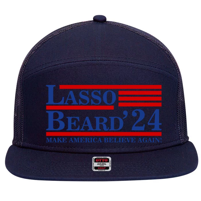 Lasso Beard 2024 Ted Lasso Design 7 Panel Mesh Trucker Snapback Hat