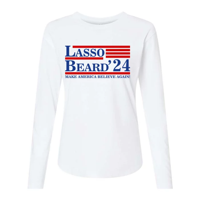 Lasso Beard 2024 Ted Lasso Design Womens Cotton Relaxed Long Sleeve T-Shirt