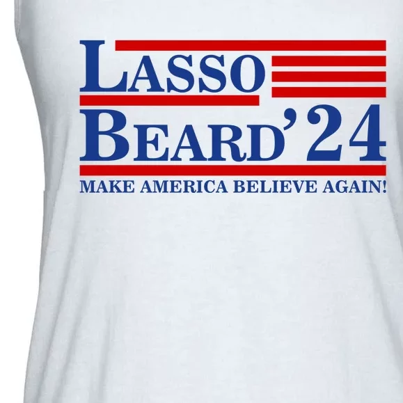 Lasso Beard 2024 Ted Lasso Design Ladies Essential Flowy Tank