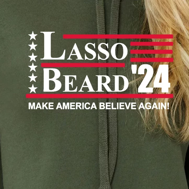 Lasso Beard 2024 Crop Top Hoodie
