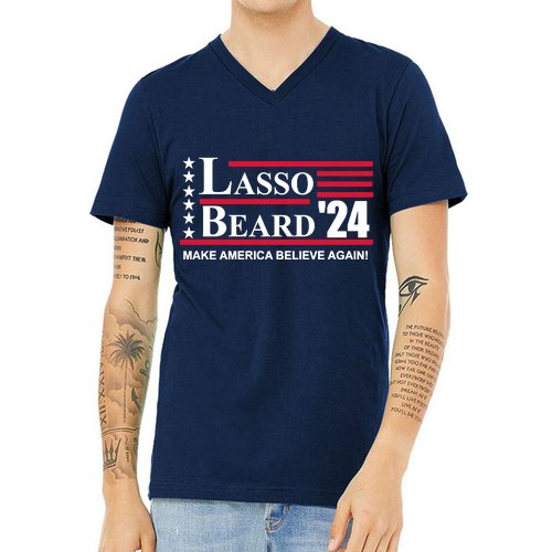 Lasso Beard 2024 V-Neck T-Shirt