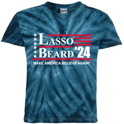 Lasso Beard 2024 Kids Tie-Dye T-Shirt