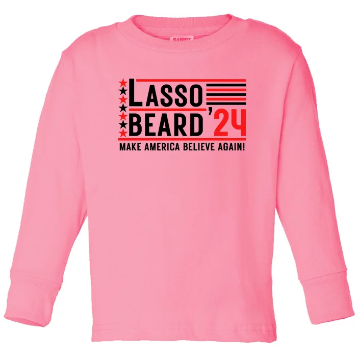 Lasso Beard 2024 Toddler Long Sleeve Shirt