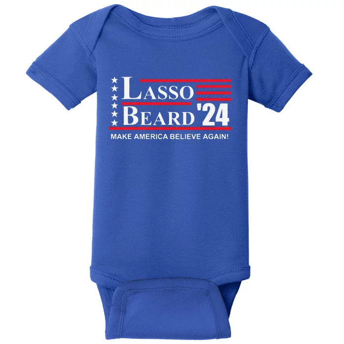 Lasso Beard 2024 Election Funny Baby Bodysuit