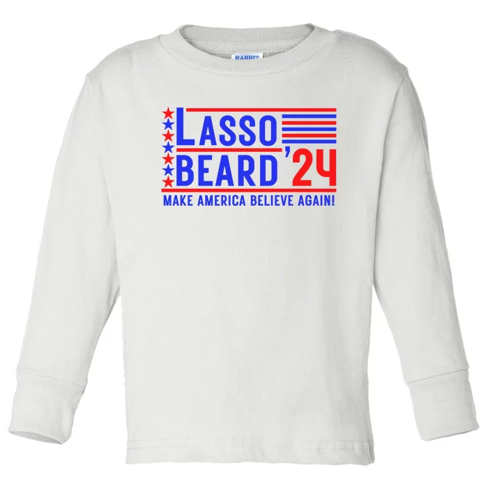 Lasso Beard 2024 Toddler Long Sleeve Shirt