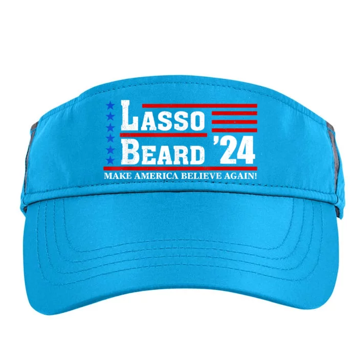 Lasso Beard 2024 Make America Believe Again! Adult Drive Performance Visor