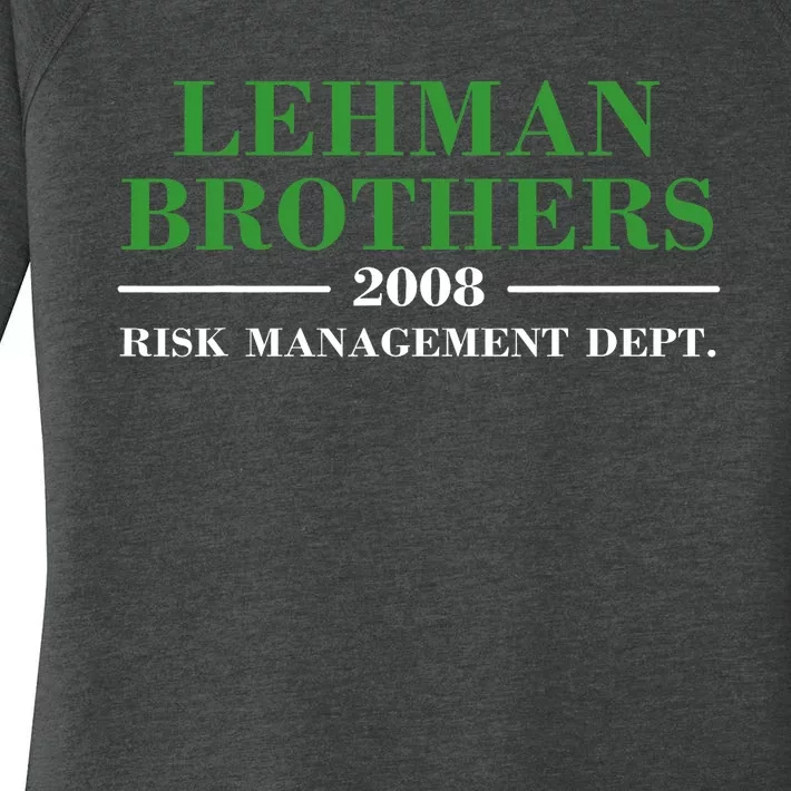 Lehman Brothers 2008 Risk Management Dept Women's Perfect Tri Tunic Long Sleeve Shirt