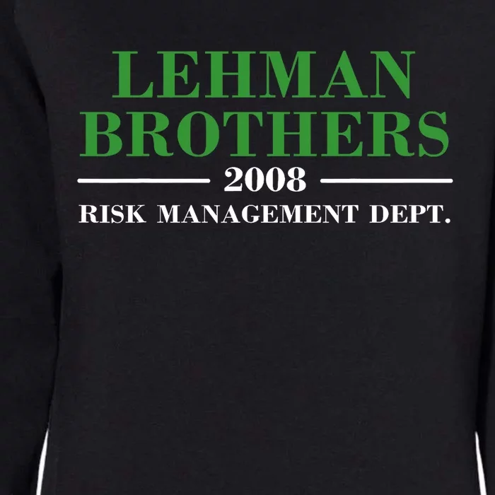 Lehman Brothers 2008 Risk Management Dept Womens California Wash Sweatshirt