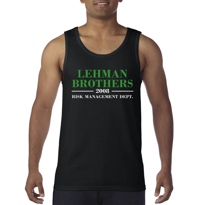 Lehman Brothers 2008 Risk Management Dept Tank Top