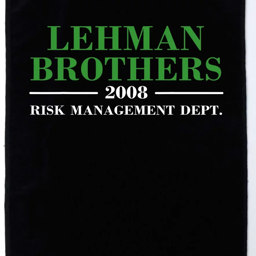 Lehman Brothers 2008 Risk Management Dept Platinum Collection Golf Towel