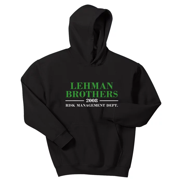 Lehman Brothers 2008 Risk Management Dept Kids Hoodie