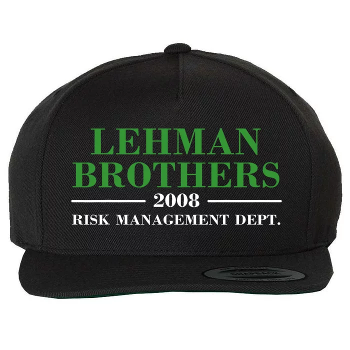 Lehman Brothers 2008 Risk Management Dept Wool Snapback Cap