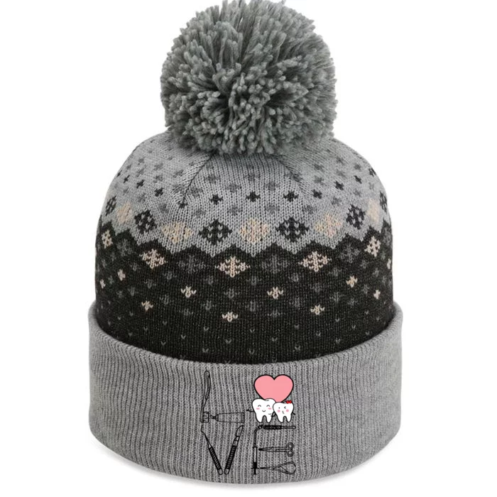 Love Being A Dentist Cute The Baniff Cuffed Pom Beanie