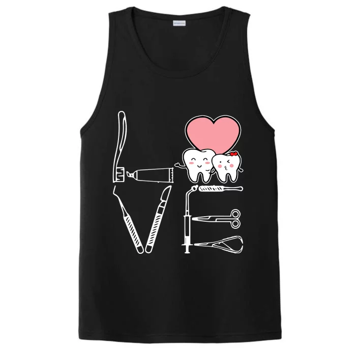 Love Being A Dentist Cute Performance Tank