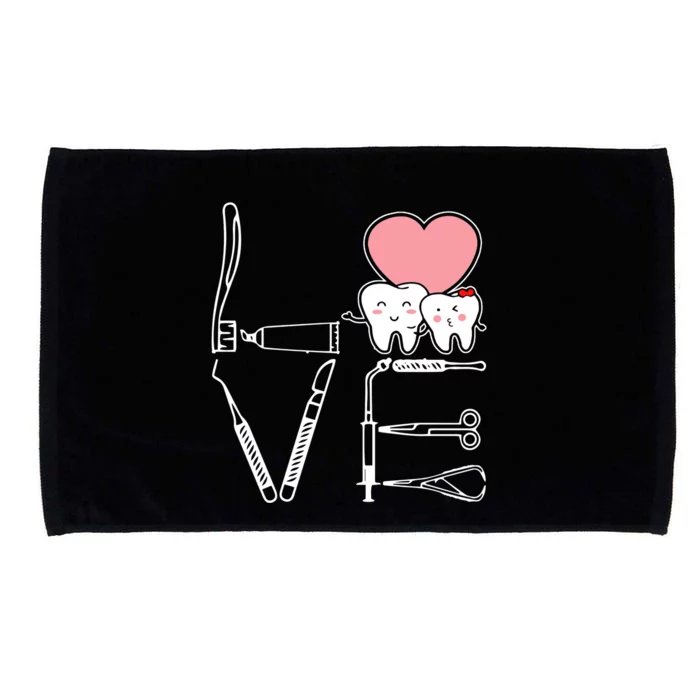 Love Being A Dentist Cute Microfiber Hand Towel