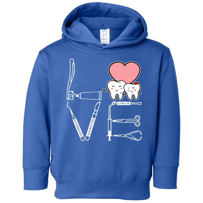 Love Being A Dentist Cute Toddler Hoodie