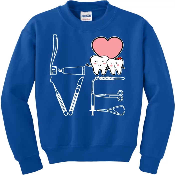 Love Being A Dentist Cute Kids Sweatshirt