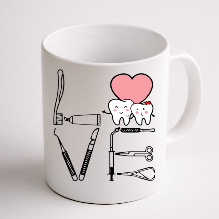 Love Being A Dentist Cute Front & Back Coffee Mug