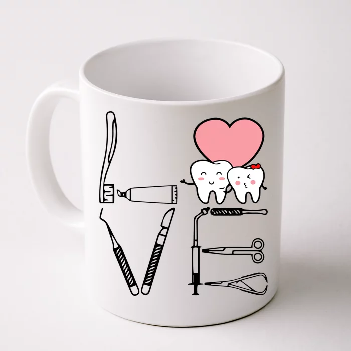 Love Being A Dentist Cute Front & Back Coffee Mug