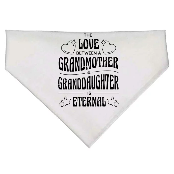 Love Between A Grandmother And Granddaughter Is Eternal USA-Made Doggie Bandana