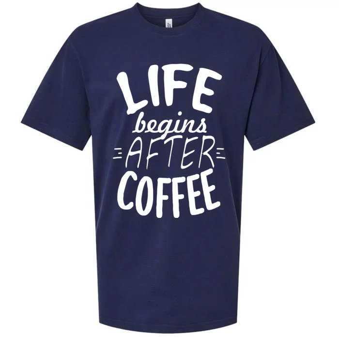 Life Begins After Coffee Sueded Cloud Jersey T-Shirt