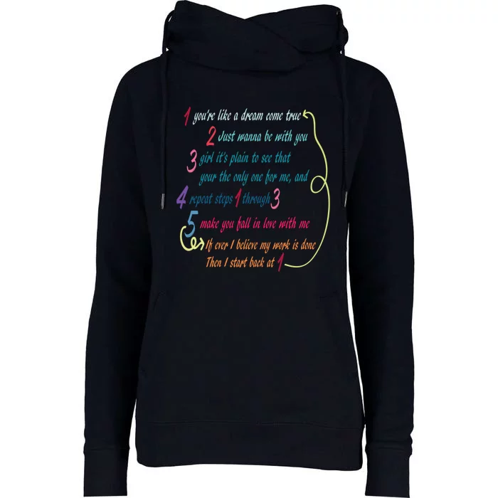 LyricLyfe BACK AT ONE BY BRIAN MCKNIGHT Long Sleeve Womens Funnel Neck Pullover Hood