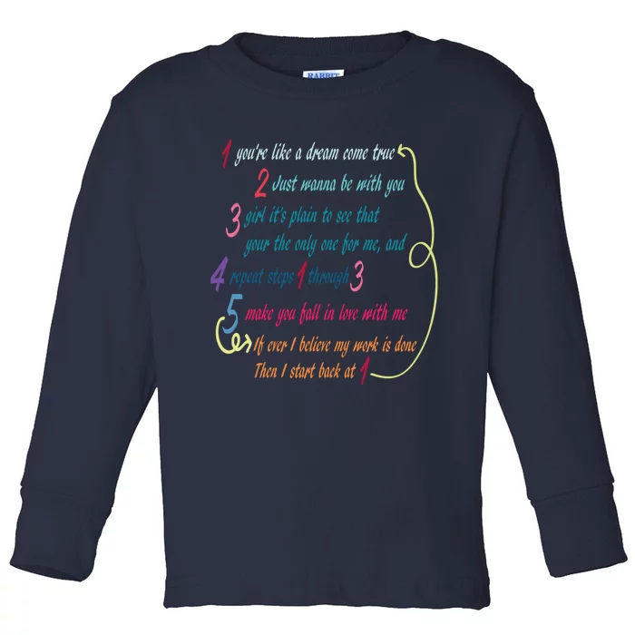 LyricLyfe BACK AT ONE BY BRIAN MCKNIGHT Long Sleeve Toddler Long Sleeve Shirt