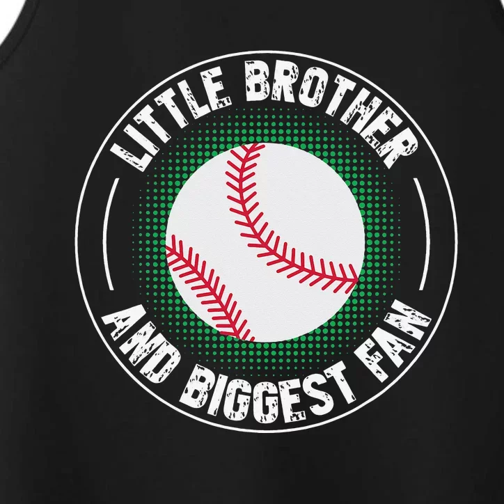 Little Brother And Biggest Fan Baseball Match Performance Tank