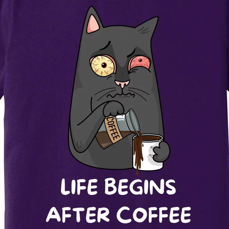 Life Begins After Coffee Premium T-Shirt