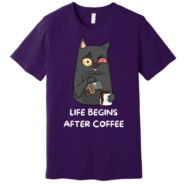 Life Begins After Coffee Premium T-Shirt