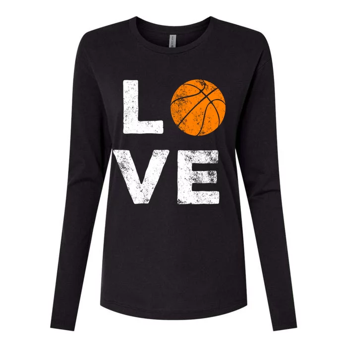 Love Basketball American Team Fan Gift Womens Cotton Relaxed Long Sleeve T-Shirt