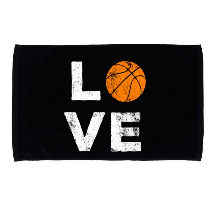 Love Basketball American Team Fan Gift Microfiber Hand Towel