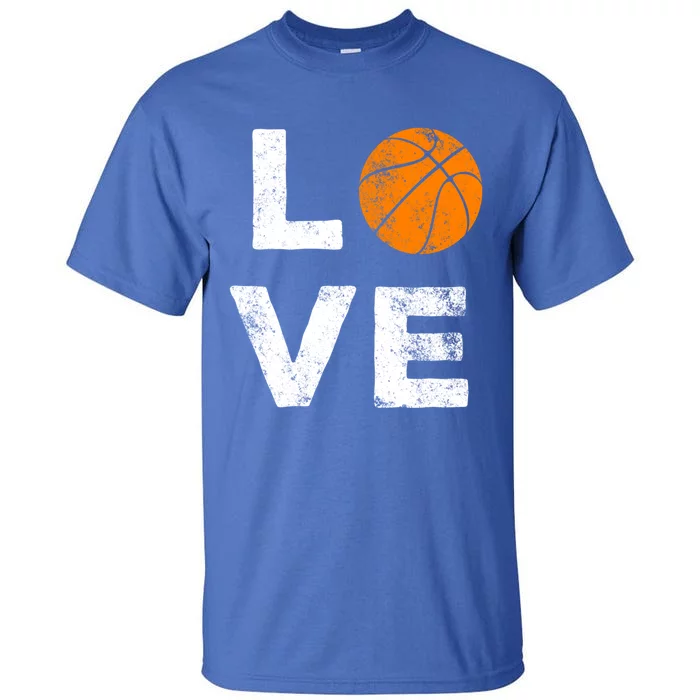 Love Basketball American Team Fan Gift Tall T-Shirt