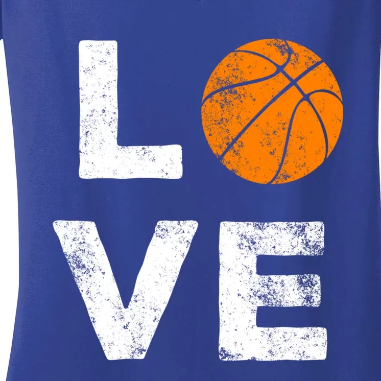 Love Basketball American Team Fan Gift Women's V-Neck T-Shirt