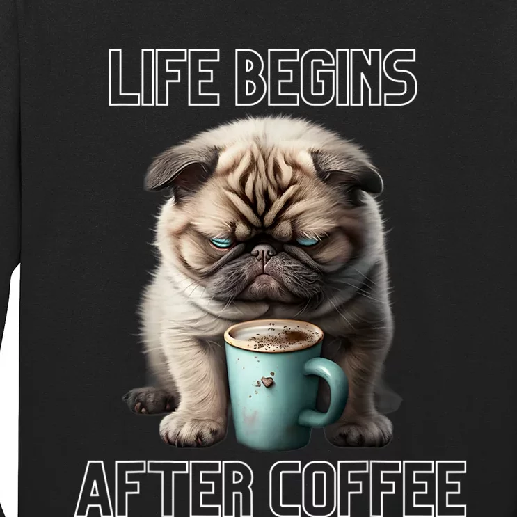 Life Begins After Coffee, Coffee Lover Long Sleeve Shirt