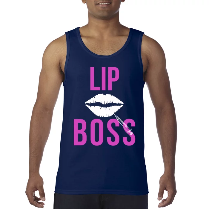 Lip Boss Aesthetic Nurse Injector Botox Filler Pullover Hoodie Tank Top