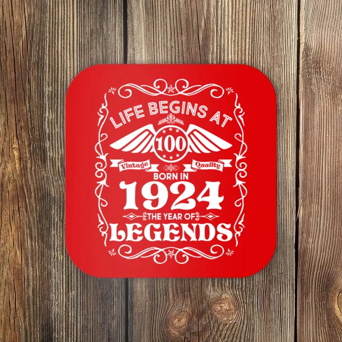 Life Begins At 100 Born In 1924 Year Of Legends Coaster