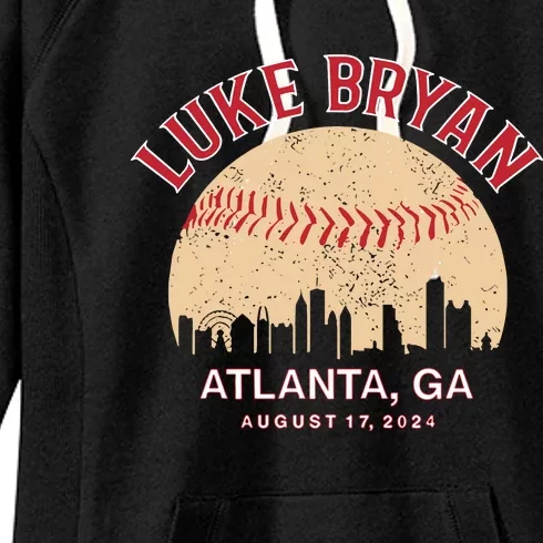 L.U.K.E B.R.Y.A.N Atlanta Ga August 17 2024 Women's Fleece Hoodie