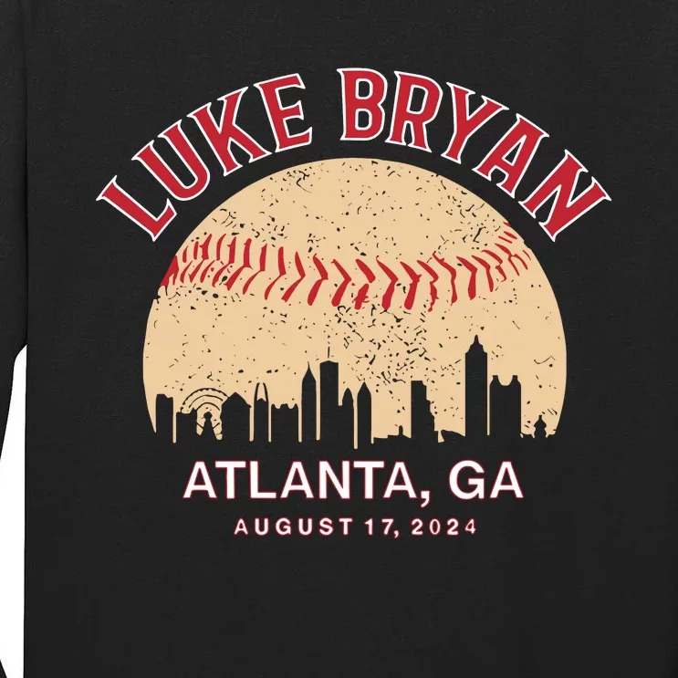 L.U.K.E B.R.Y.A.N Atlanta Ga August 17 2024 Tall Long Sleeve T-Shirt