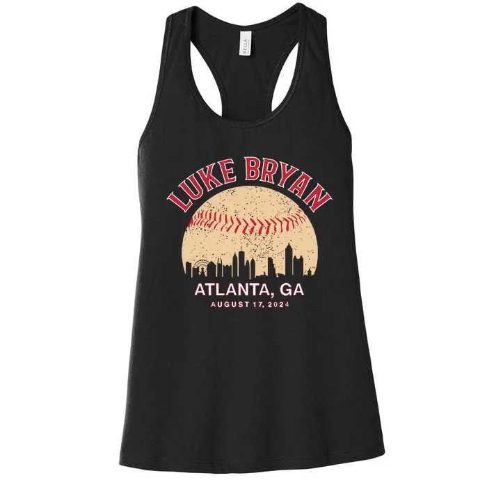 L.U.K.E B.R.Y.A.N Atlanta Ga August 17 2024 Women's Racerback Tank