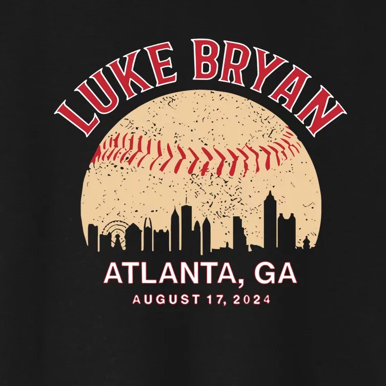 L.U.K.E B.R.Y.A.N Atlanta Ga August 17 2024 Women's Crop Top Tee