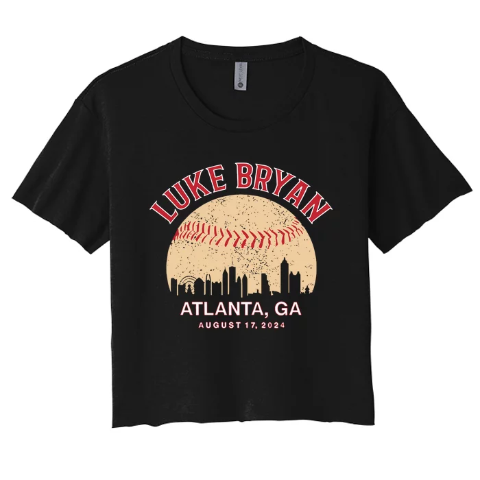 L.U.K.E B.R.Y.A.N Atlanta Ga August 17 2024 Women's Crop Top Tee