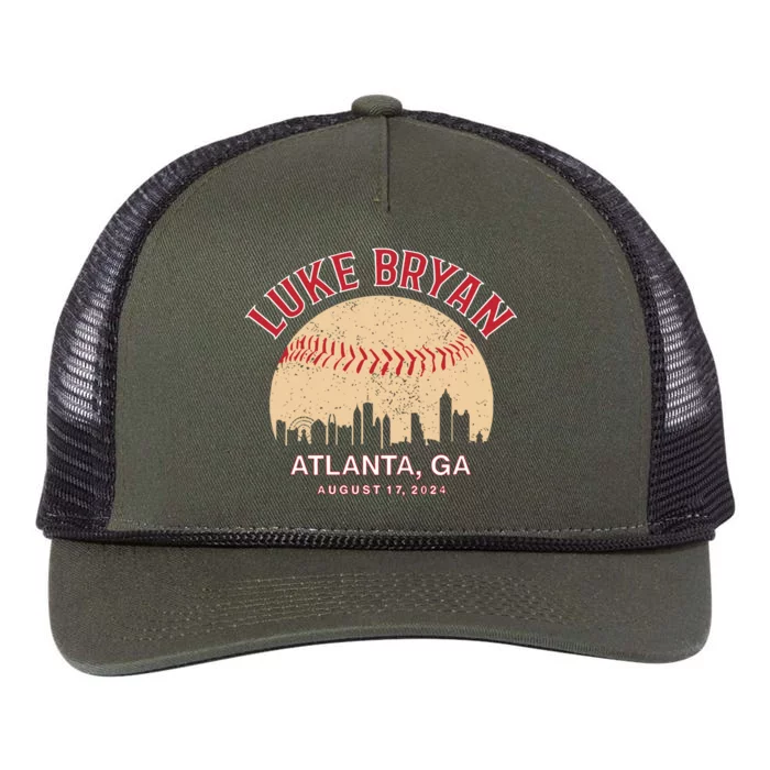 L.U.K.E B.R.Y.A.N Atlanta Ga August 17 2024 Retro Rope Trucker Hat Cap