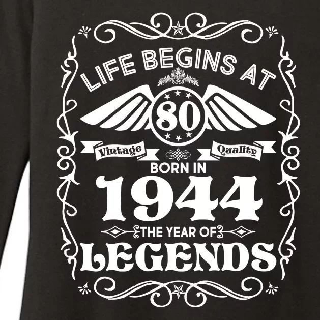 Life Begins At 80 Born In 1944 Year Of Legends Womens CVC Long Sleeve Shirt