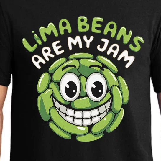 Lima Beans Are My Jam Food Lover Vegetable Vegetarian Vegan Pajama Set