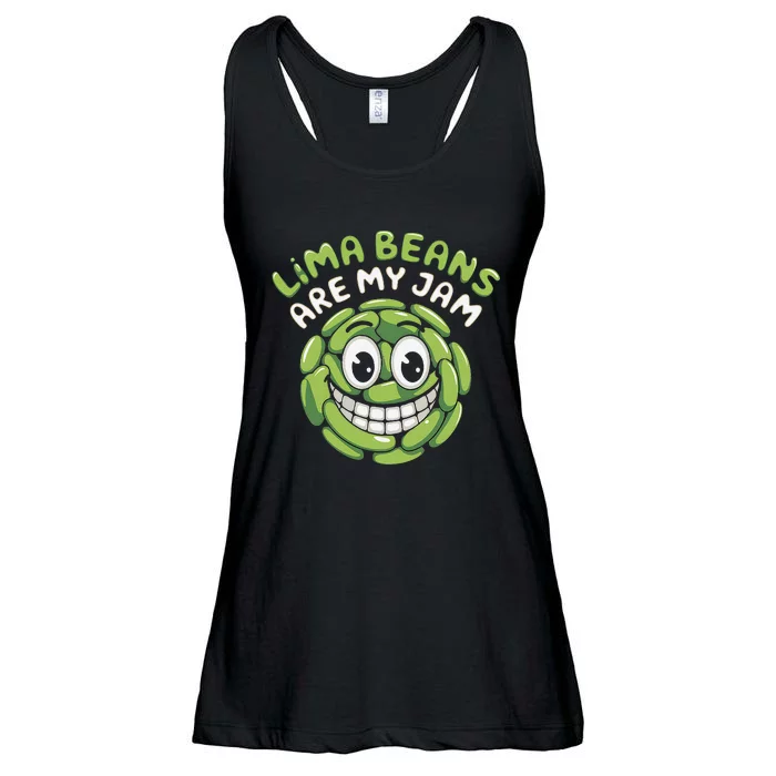 Lima Beans Are My Jam Food Lover Vegetable Vegetarian Vegan Ladies Essential Flowy Tank